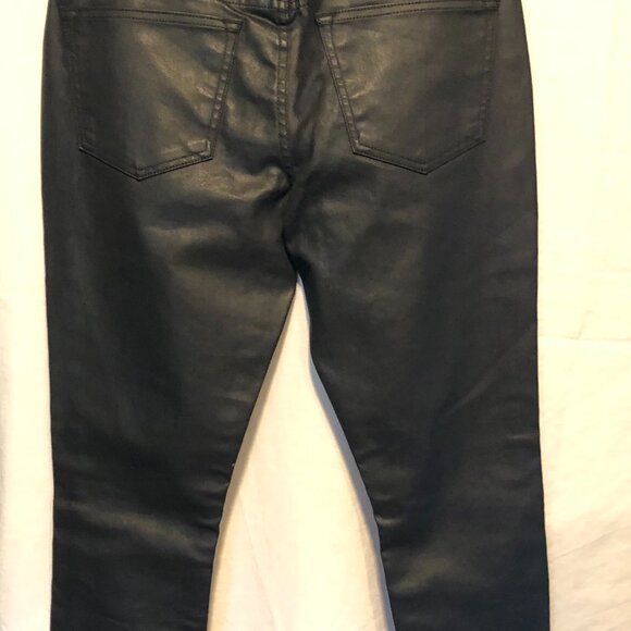 Cache Black Coated Cotton Jean Pant Skinny Slim 5 Pocket Stretch New NWT $158 - Picture 6 of 10